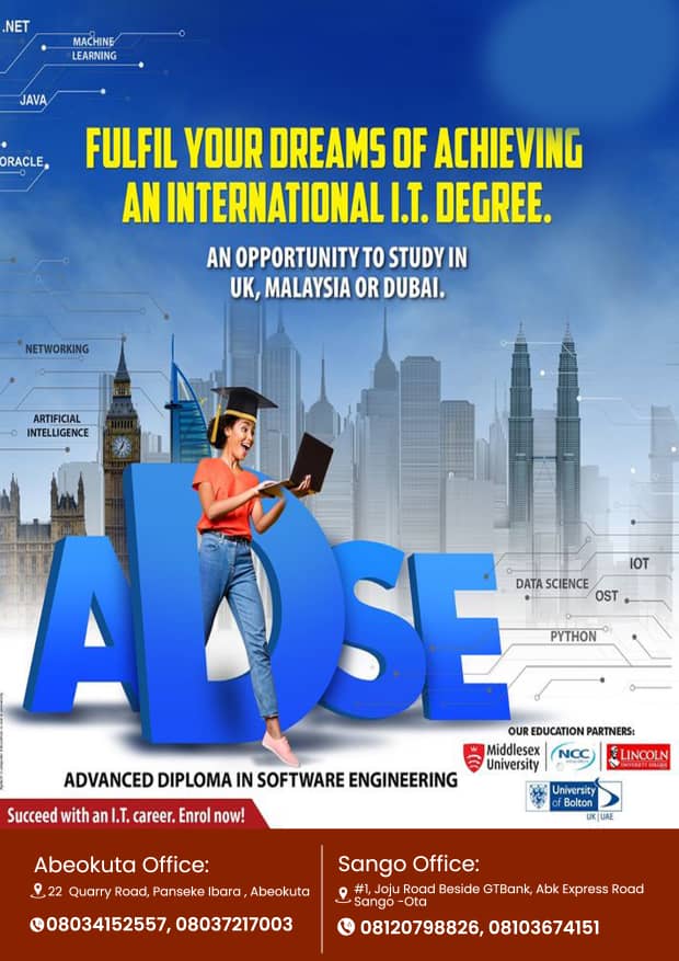 Advanced Diploma In Software Engineering (ADSE)